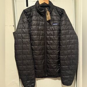 Patagonia Men's Quilted Black Puffer Jacket
